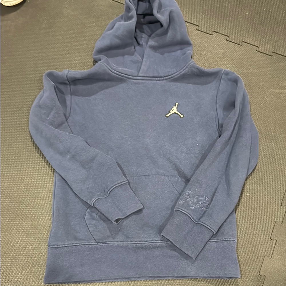Boys Jordan embroidered signed Blue Hoodie